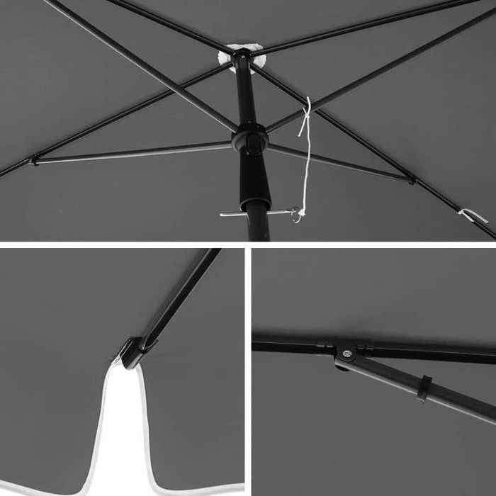 Nowy parasol ogrodowy / 180x125cm / regulowany / balkon / SONGMICS / W1097!