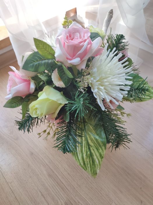 Zestaw na cmentarz  w stylu naturalnym