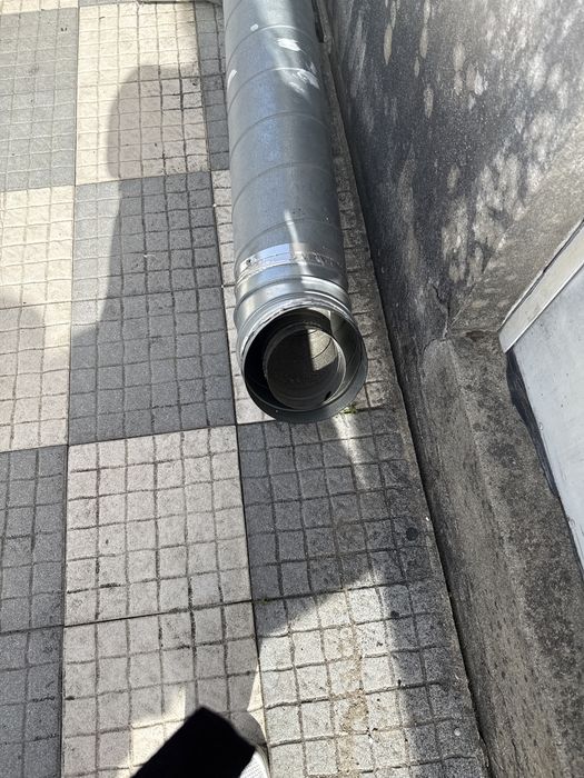 Hotte industrial 125 cm com caixa de extração