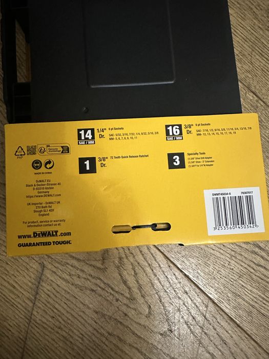 Набір головок Dewalt  -(DWMT45034-0)