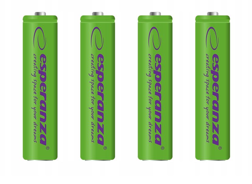 Akumulatorki NI-MH AAA 1000MAH 4SZT. zielone