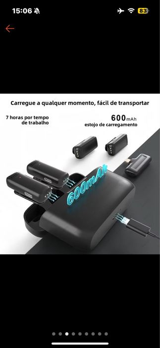 Microfone bluetooth J13 sem fio