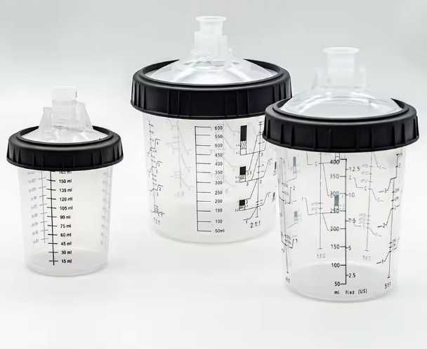 Адаптери та тимчасовий бачок для всіх краскопультів SATA