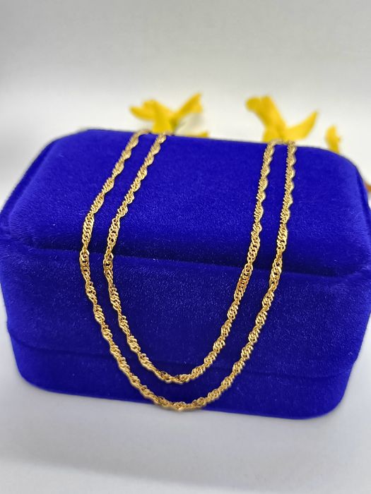 Łańcuszek splot singapur ze złota, złoto pr 585, 14 kt