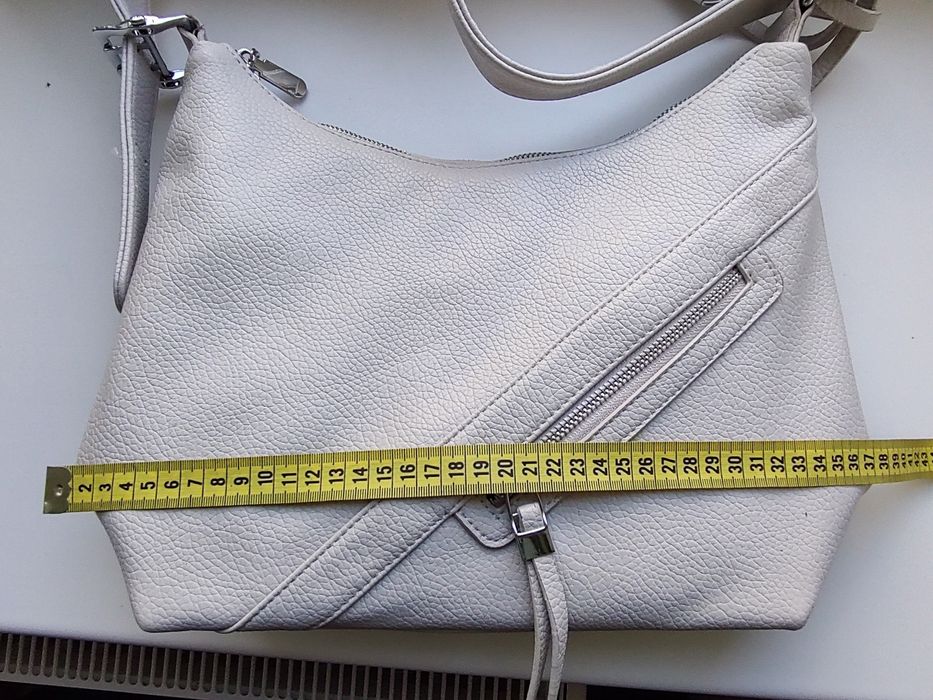 Сумка жіноча, сумка женская світло-сірого кольору через плече