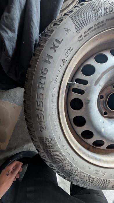 Felgi stalowe 4xR16 5x110 z oponami ( raczej śmietnik)