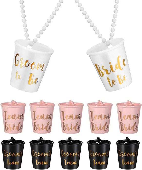Despedida de solteiro(a) - copos/colares Groom/Bride to Be ENVIOGRÁTIS