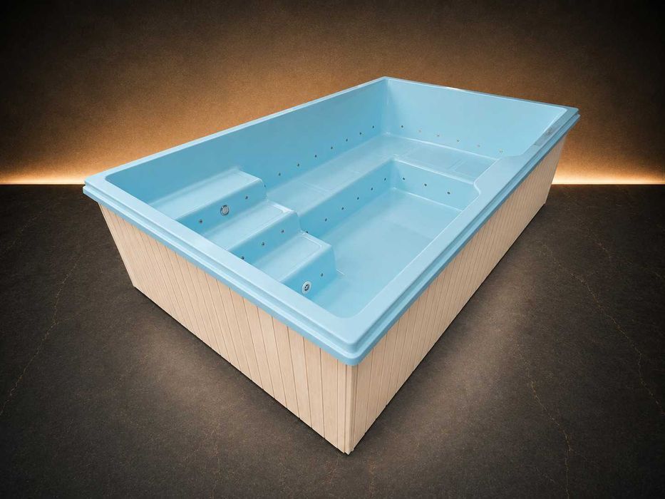 NOWY basen 300 x 200 x 85 cm jacuzzi balia basen do domu ogrodu nie rozporowy po saunie działka taras