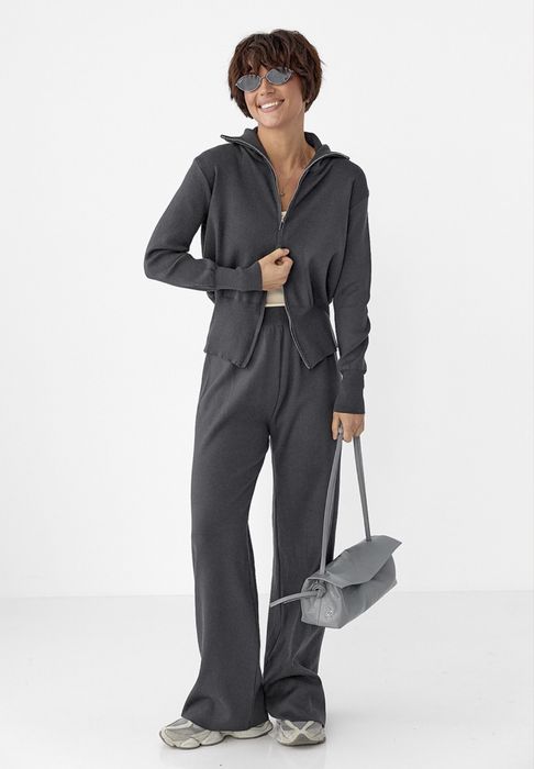 Трикотажний костюм з кардиганом та палаццо