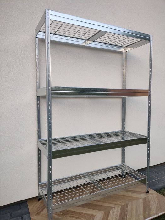 Ażurowy Regał do Warsztatu, Garażu Nit-Klick 180x120x45 cm 4P/300 kg