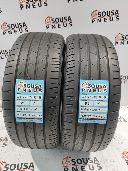 2 pneus semi novos 215-45R18 Hankook - Oferta dos Portes