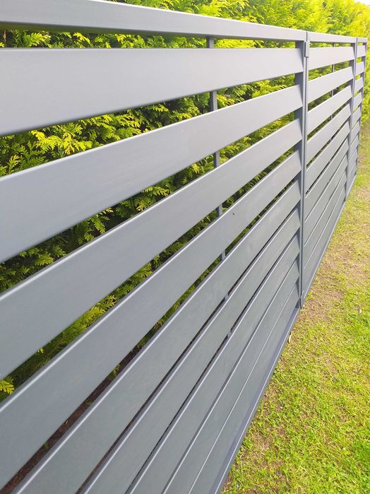 Nowa brama wjazdowa dwuskrzydłowa antracyt