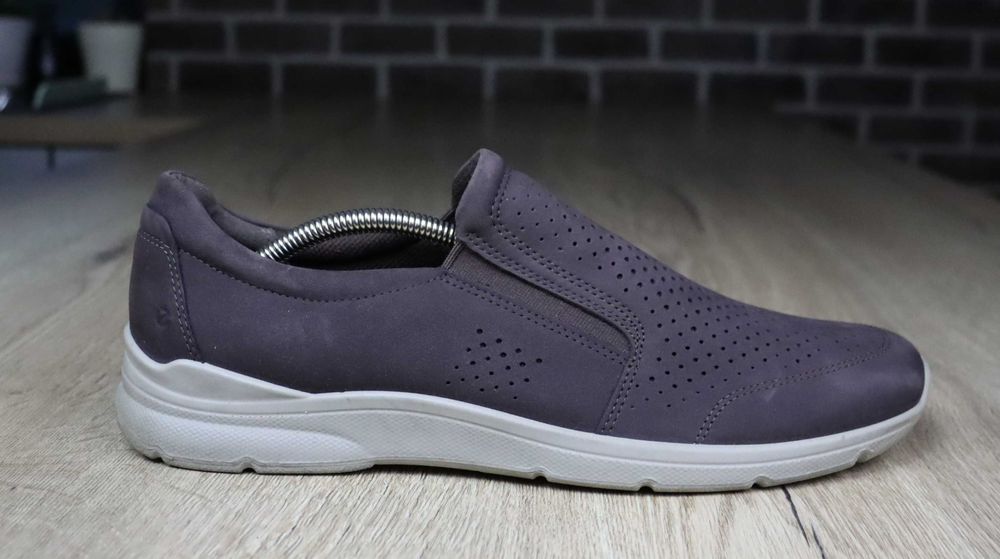 Ecco skórzane wsuwane półbuty męskie 44 ( 28,5 cm)