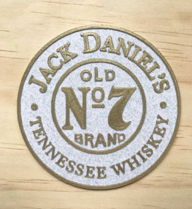 Base para copos Jack Daniel's / Base copos personalizável-Impressão 3D