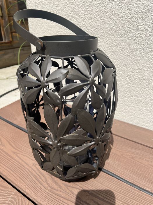 Lampion latarnia metalowa