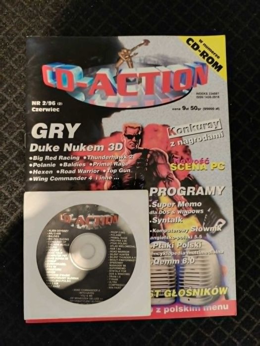 Magazyn CD ACTION 2/96 + cd biały kruk