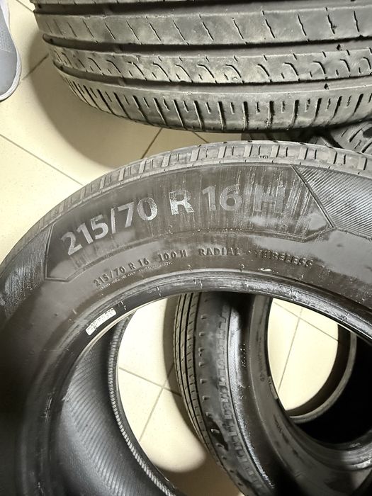 Комплект шин б/в, 215/70, R16, літо без дисків + зима