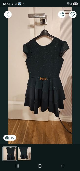 Koszula dziewczęca nowa z metką r 140 plus elegancka sukienka