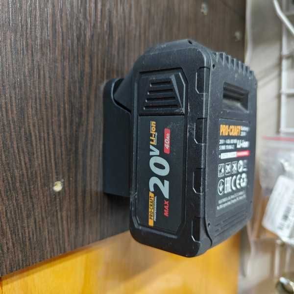Тримач для акумулятора на стіну, під стіл Makita, Procraft, Grand, Stromo, Profi-Tec