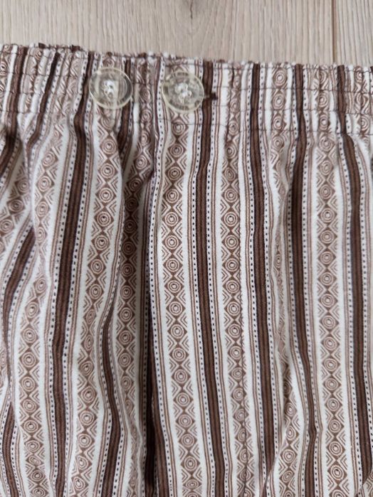 Nowe męskie bawełniane flanelowe spodnie od piżamy XL