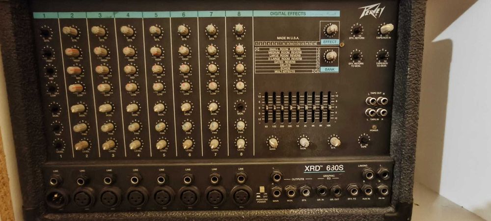 Sistema PA Peavey Completo – XRD 680S + EQ 215 + 2 Colunas XT Series