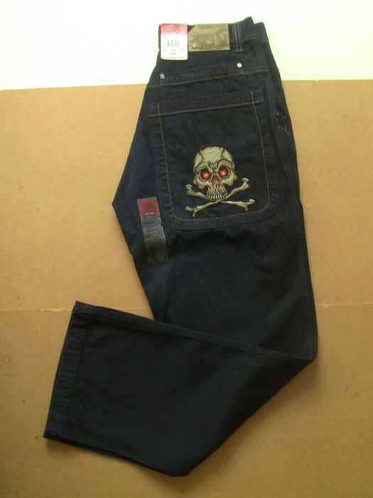 Новые широкие винтажные рэп джинсы JNCO JEANS, оригинал, 32х34разм.