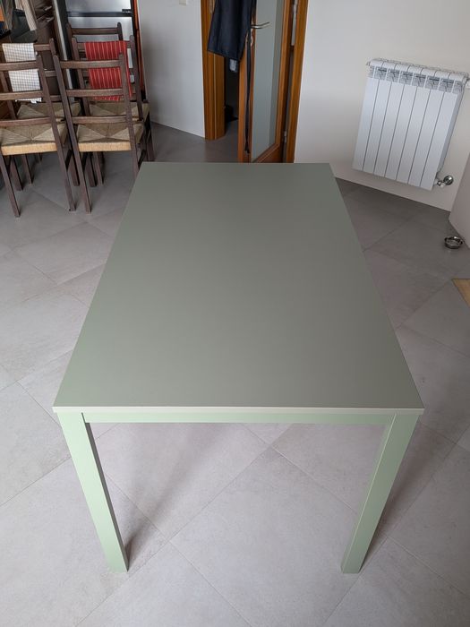 Mesa IKEA Vihals verde + 5 Cadeiras