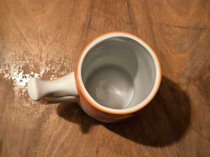 Czerwony kufel Wzór Kaszubski Lubiana PRL