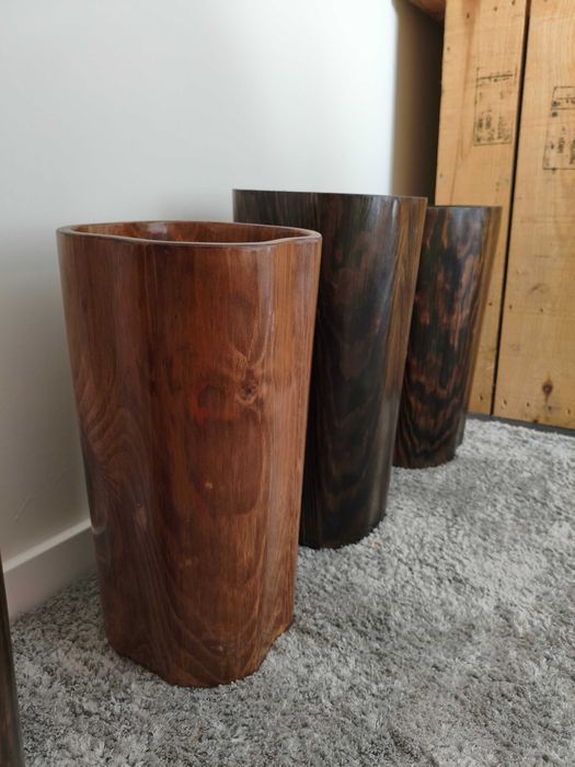 Vasos de madeira