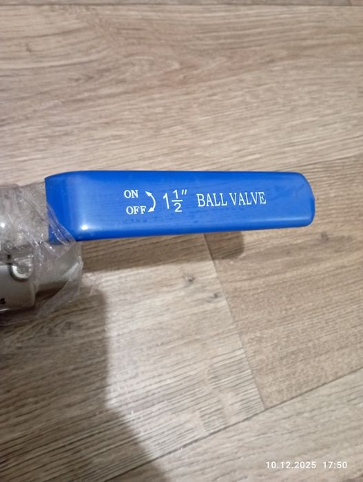 Кран шаровий ду40. 1/1/2.півтора дюйми