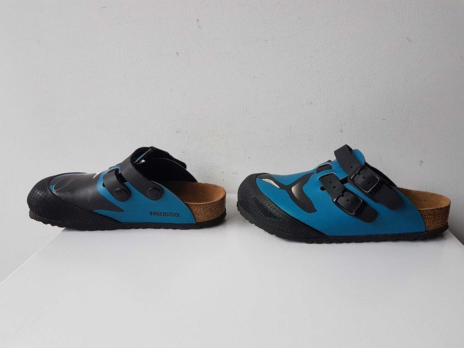 BIRKENSTOCK Kay chodaki kapcie sandały klapki niebieskie Orka roz. 30
