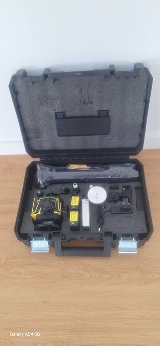 Nível Laser 16 Linhas 4D com 2 Baterias cabeças rotativas Tripé autonivelante pladur teto mosaico pedreiro pavimento chão azulejo parede íman