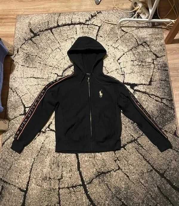 Bluza Zip hoodie Ralph Lauren big logo swoosh basic old money cyber