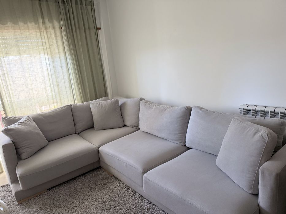 Sofá semi novo cinza