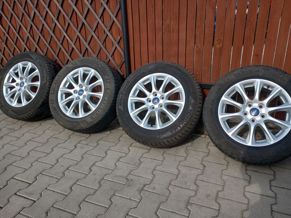 Alufelgi Ford 16" et50 5x108 + czujniki FORD Mondeo Focus C-Max S-Max Galaxy Kuga Edge Tourneo Connect Transit Volvo Jaguar Felgi Koła