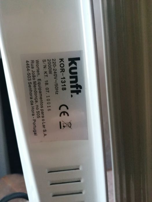 Radiador a óleo Kunft