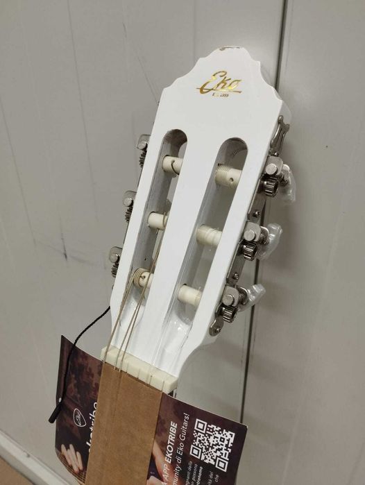 EKO Guitars CS-5 White Gitara klasyczna 3/4 Dla dzieci i młodzieży