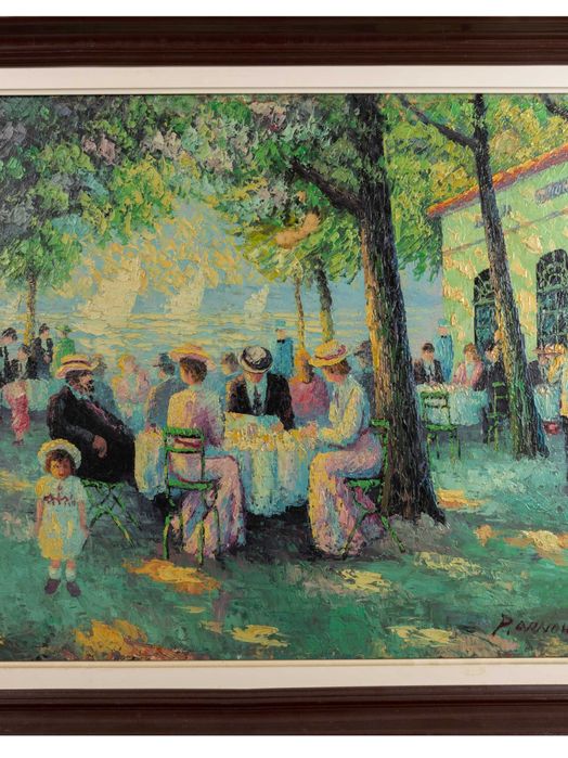 Pintura café Paris cabaré Paul Arnaux | Impressionismo