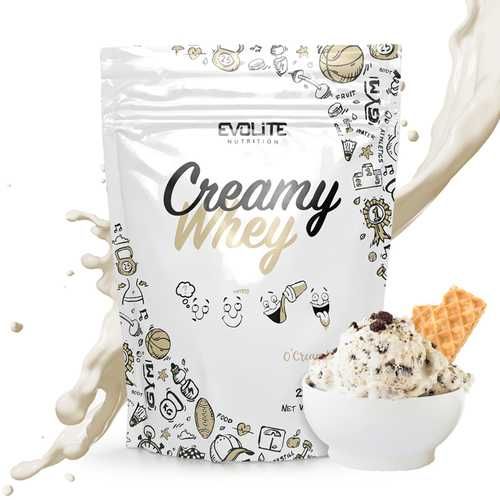 Evolite Creamy Whey 700g Białko WPC Odżywka Białkowa kremowy wafelek