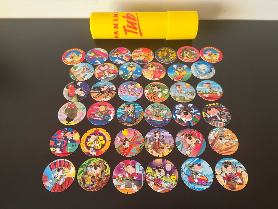 Tazos Matutano e Porta Tazos Panini Tub