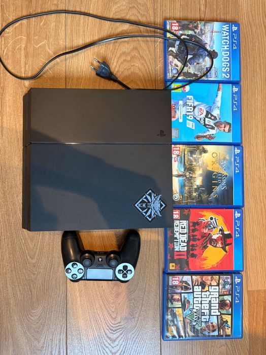 PS4 + kontroler + gry