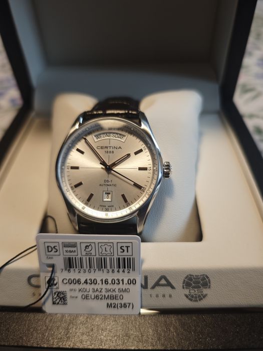 Zegarek męski automatyczny Certina DS-1 Automatic Day-Date jak nowy