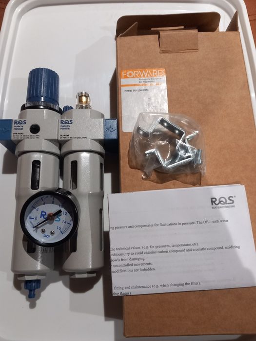 Blok przygotowania powietrza, odstojnik, filtr