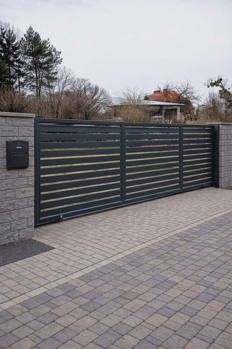 Brama przesuwna, od 4m- 6m, ocynkowana, malowana proszkowo