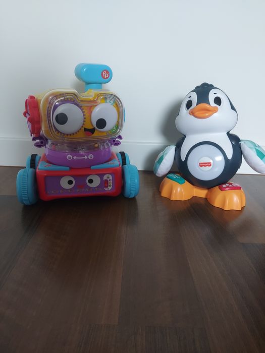 Interaktywny pingwin i robot Fisher-price