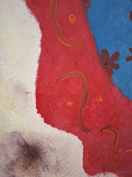 Aguarela pintada à mão 120x60cm