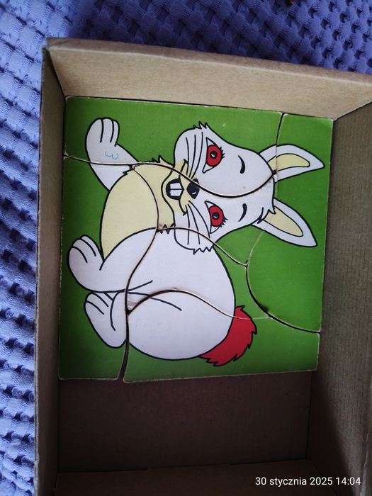 Układanka z PRL-u vintage retro puzzle