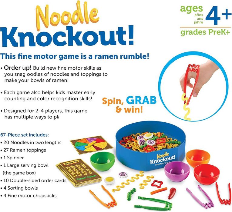 Развивающий выбор Локшина Лапша Learning Resources Noodle knockout