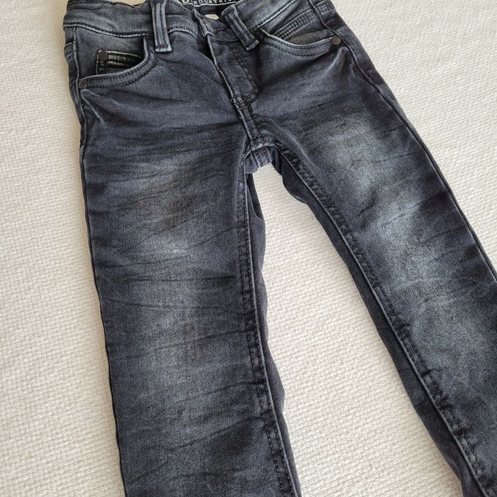 Spodnie jeans skinny lab industries kappahl 98 czarne szare
