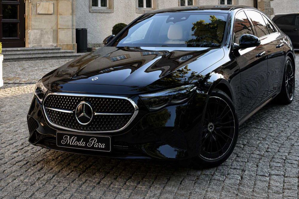 Auto do ślubu - Mercedes E-Klasa - Terminy na 2026 i 2027! - Busy dla gości - Wynajem limuzyny z kierowcą - Samochód do ślubu